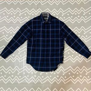 Unreleased sample Alexander Wang oversized plaid Cotton shirt